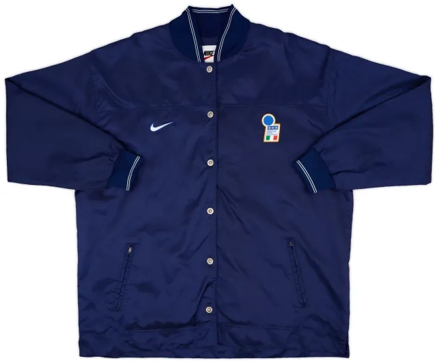 1998-99 Italy Nike Button-Up Track Jacket - 10/10 - (XL)