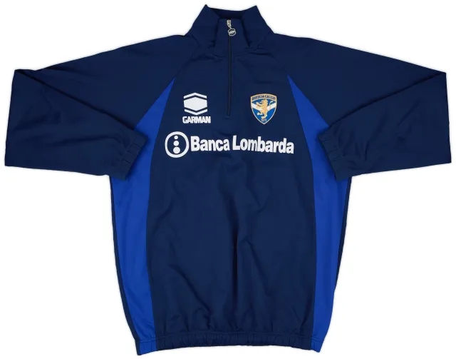 2001-02 Brescia Garman 1/4 Zip Track Jacket - 7/10 - (XXL)