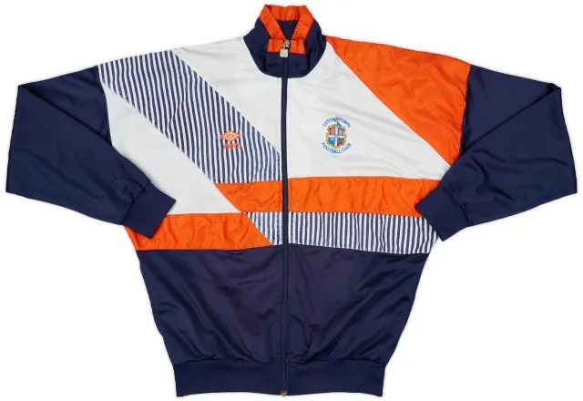1991-92 Luton Town Umbro Track Jacket - 8/10 - (XL)