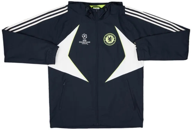 2007-08 Chelsea adidas CL Hooded Rain Jacket - 6/10 - (M/L)