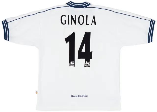 1997-99 Tottenham Home Shirt Ginola #14 - 8/10 - (L)