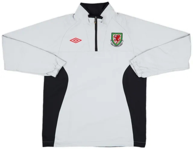 2010-11 Wales Umbro 1/4 Zip Drill Top - 8/10 - (M)
