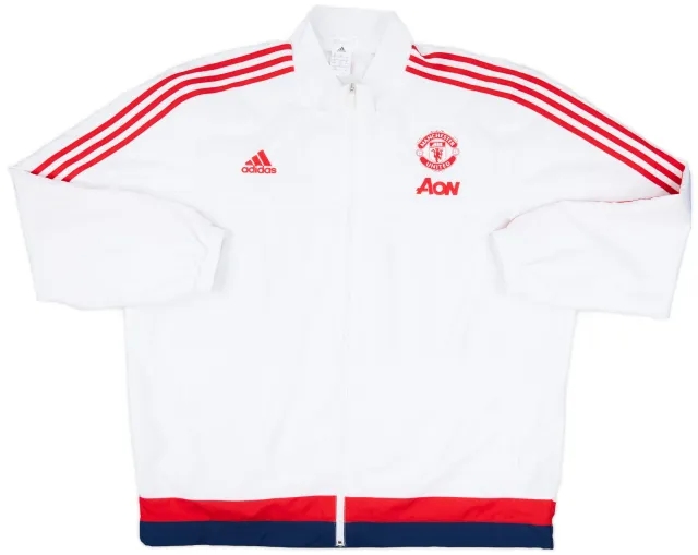 2015-16 Manchester United adidas Track Jacket - 6/10 - (4XL)