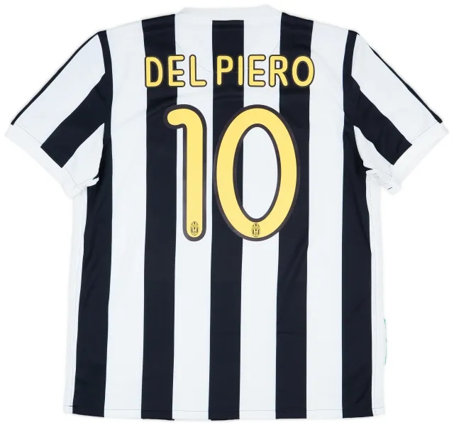 2009-10 Juventus Home Shirt Del Piero #10 - 9/10 - (L)