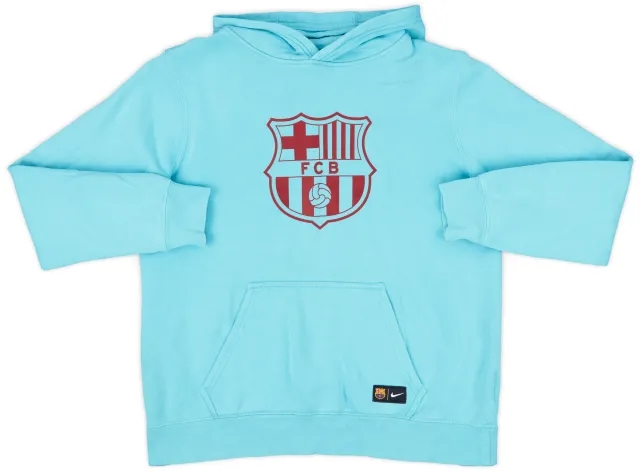 2017-18 Barcelona Nike Hooded Sweat Top - 6/10 - (XL.Boys)