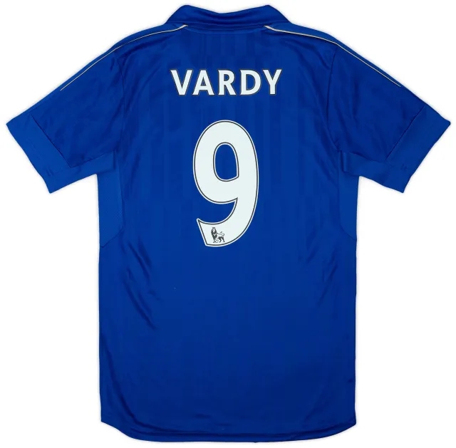 2016-17 Leicester Home Shirt Vardy #9 - 8/10 - (S)
