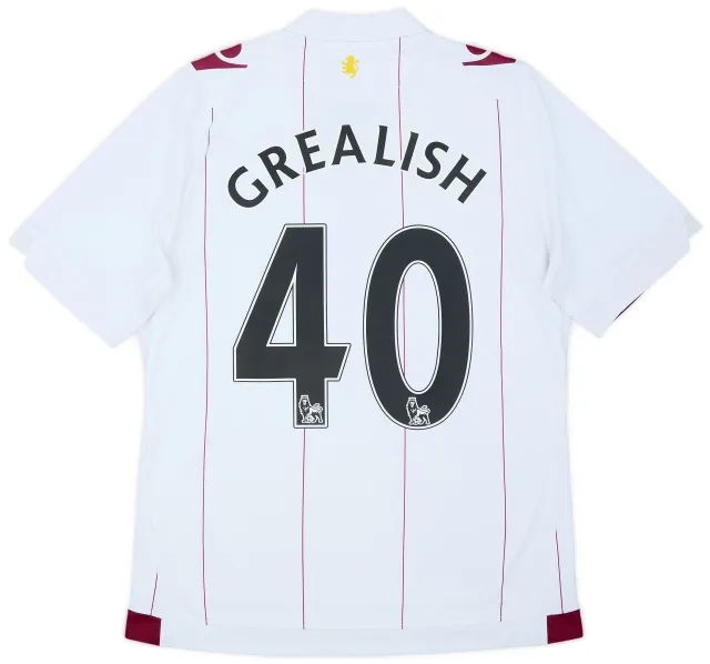 2014-15 Aston Villa Away Shirt Grealish #40 - 9/10 - (Women's M)