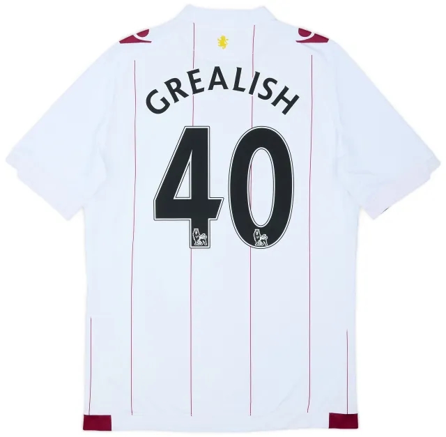 2014-15 Aston Villa Away Shirt Grealish #40 - 7/10 - (M)