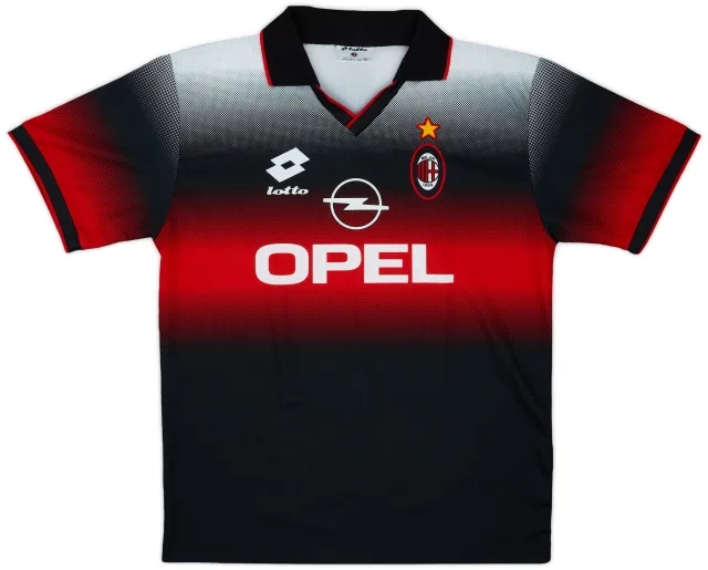 1995-96 AC Milan Lotto Training Shirt - 9/10 - (XL)