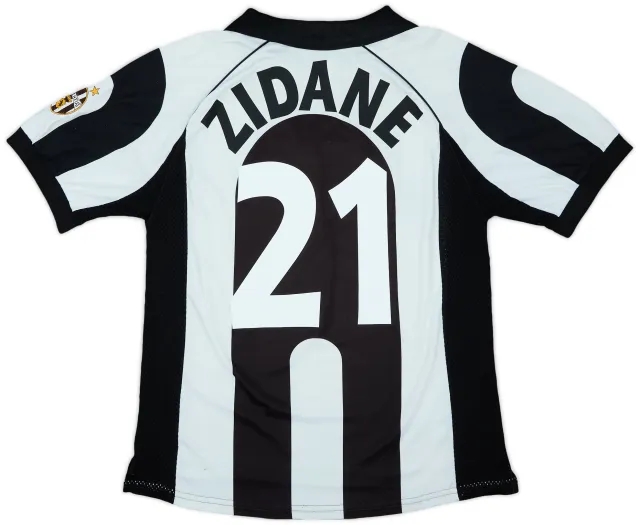1997-98 Juventus Centenary Home Shirt Zidane #21 - 6/10 - (M)