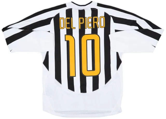 2003-04 Juventus Player Issue Home L/S Shirt Del Piero #10 (M)