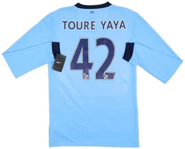 2014-15 Manchester City Home L/S Shirt Toure Yaya #42 (S)