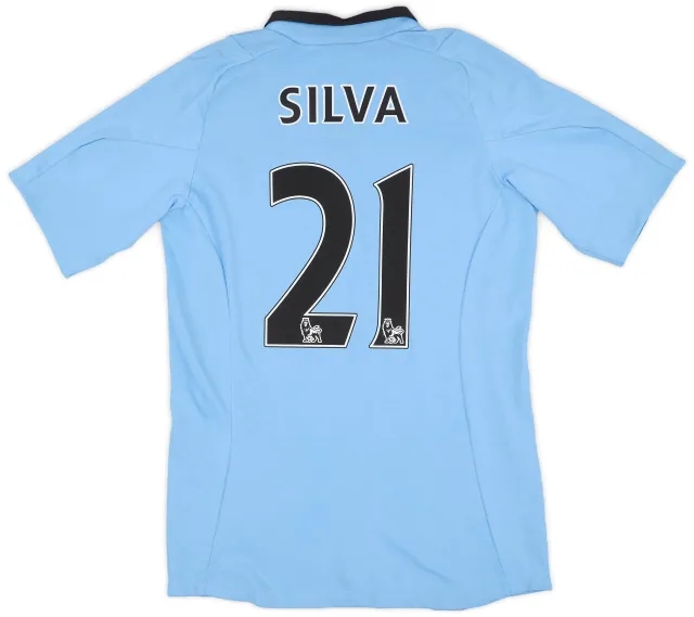 2012-13 Manchester City Home Shirt Silva #21 (S)