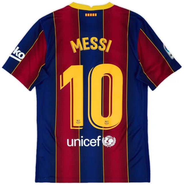 2020-21 Barcelona Home Shirt Messi #10 - 8/10 - (S)