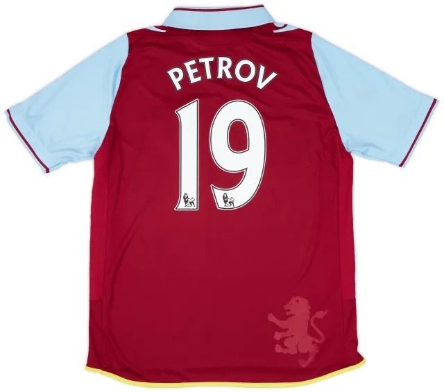 2012-13 Aston Villa Home Shirt Petrov #19 - 6/10 - (M)