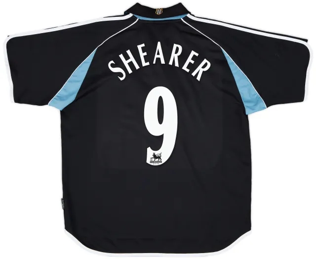 2000-01 Newcastle Away Shirt Shearer #9 - 8/10 - (L)