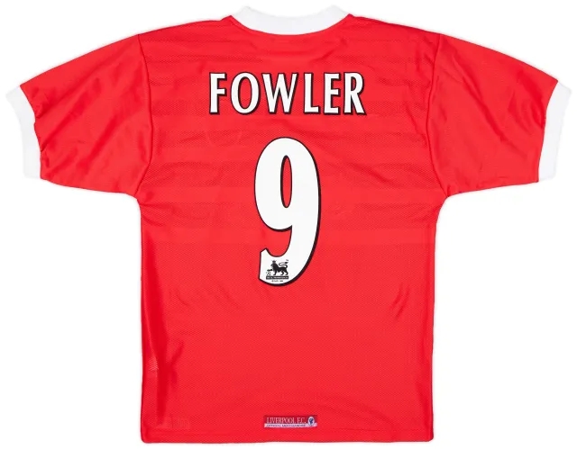 1998-00 Liverpool Home Shirt Fowler #9 - 9/10 - (S)