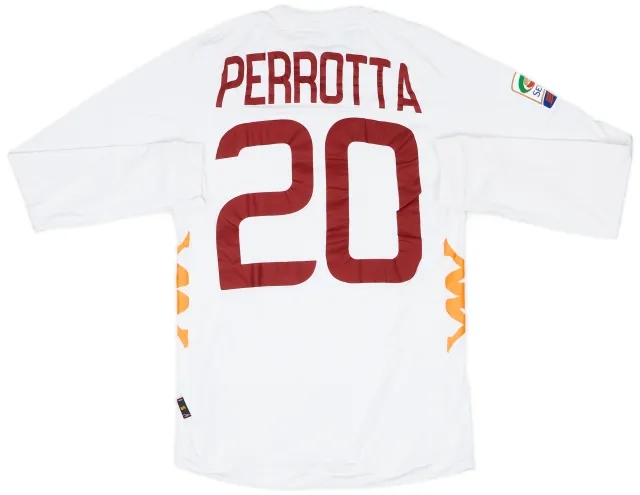 2011-12 Roma Away L/S Shirt Perrotta #20 - 6/10 - (S)