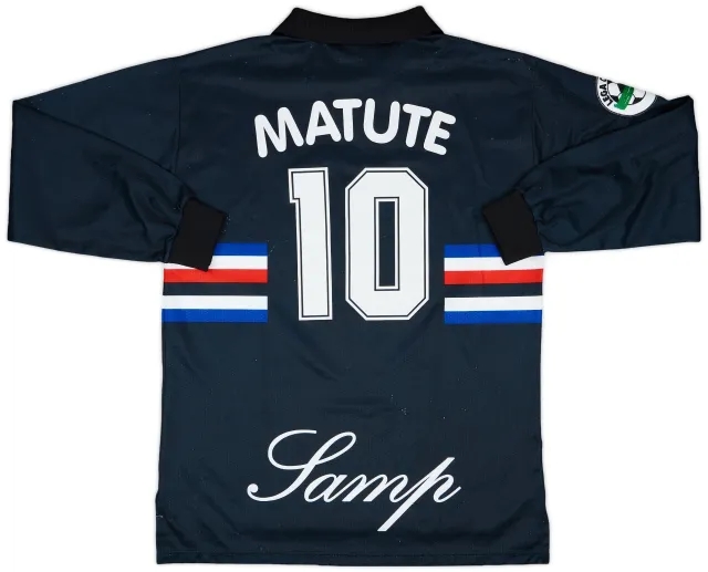 1997-98 Sampdoria Match Issue Third L/S Shirt Matute #10