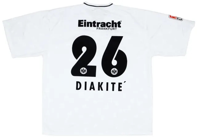 2002-03 Eintracht Frankfurt Match Issue Away Shirt Diakite #26