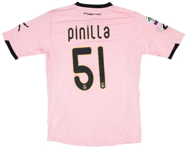 2011-12 Palermo Match Issue Home Shirt Pinilla #51