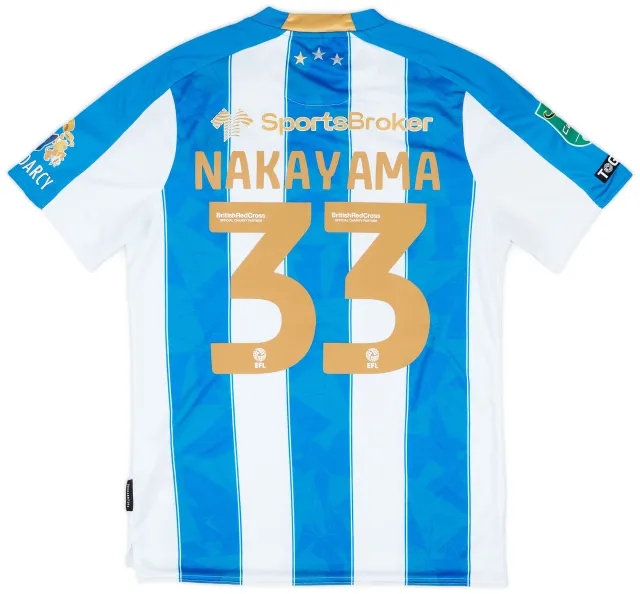 2023-24 Huddersfield Match Issue Carabao Cup Home Shirt Nakayama #33
