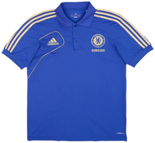 2012-13 Chelsea adidas Polo Shirt - 8/10 - (M/L)