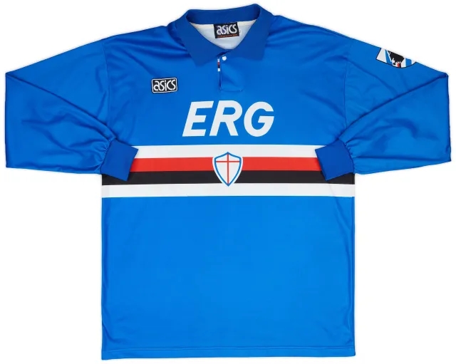 1992-94 Sampdoria Home L/S Shirt #4 - 8/10 - (XL)