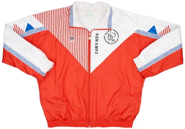 1989-91 Ajax Player Issue Umbro Track Jacket - 8/10 - (XL)