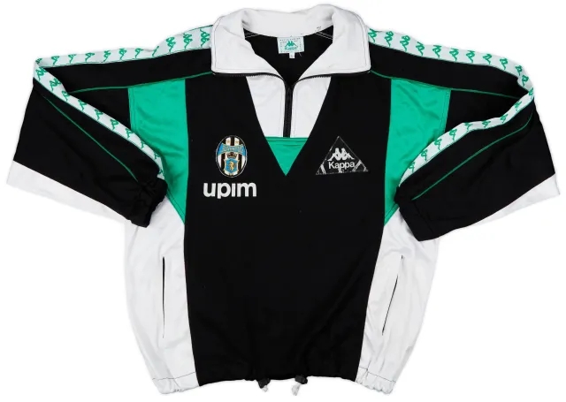 1990-91 Juventus Kappa 1/4 Zip Drill Top - 8/10 - (L)