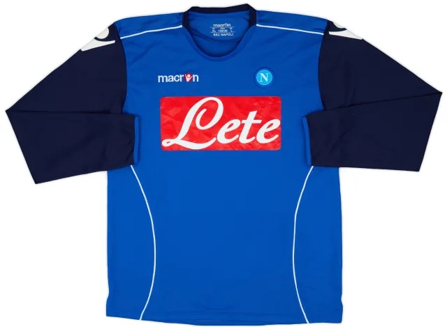 2009-10 Napoli Macron Training L/S Shirt - 9/10 - (XL)