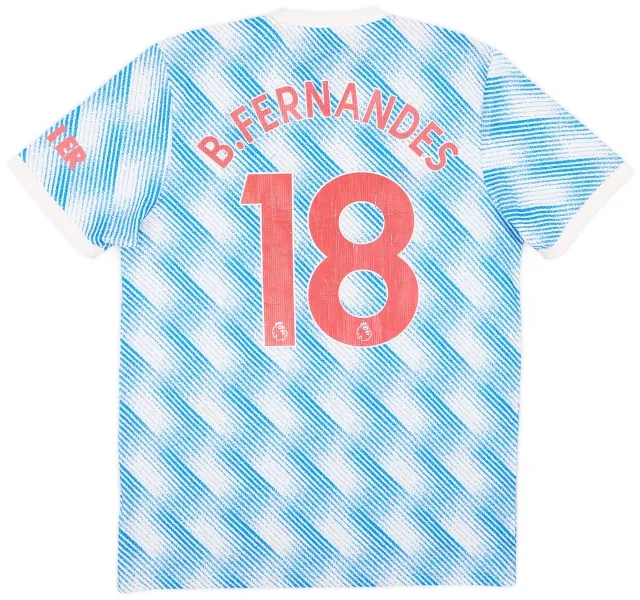 2021-22 Manchester United Away Shirt B.Fernandes #18 - 5/10 - (M)