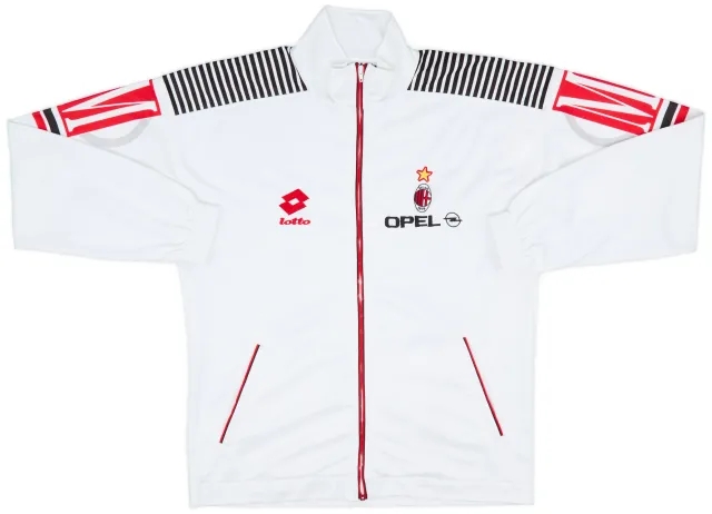 1995-96 AC Milan Lotto Track Jacket - 10/10 - (XL)