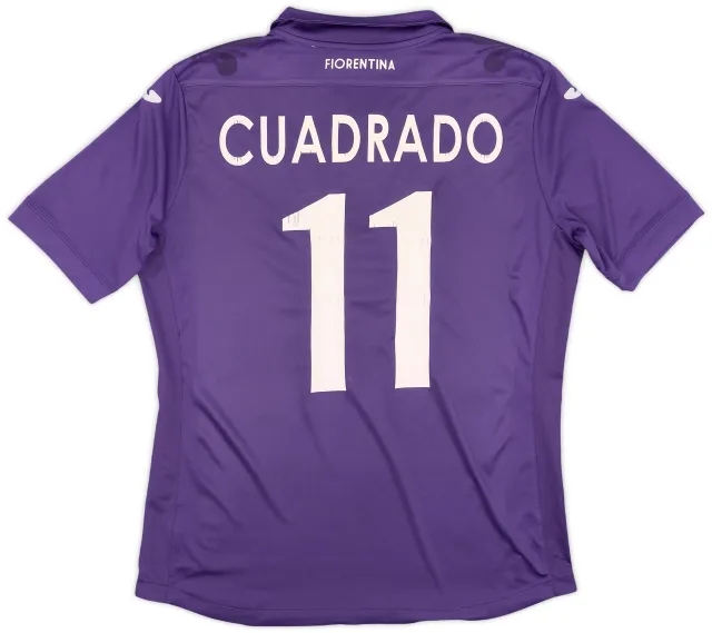 2013-14 Fiorentina Home Shirt Cuadrado #7 - 4/10 - (S)
