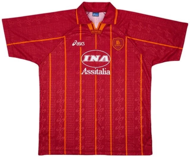 1996-97 Roma Home Shirt - 9/10 - (XL)