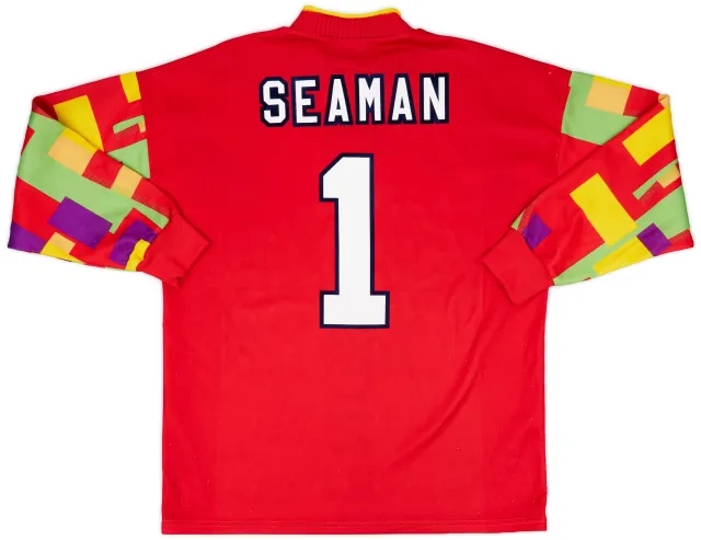1995-96 England GK Shirt Seaman #1 - 8/10 - (L)