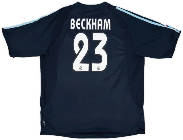 2003-04 Real Madrid Away Shirt Beckham #23 - 8/10 - (XL)