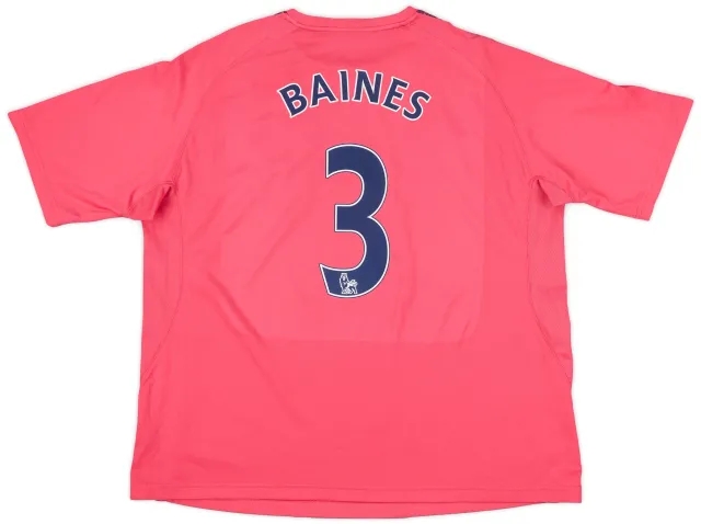 2010-11 Everton Away Shirt Baines #3 - 4/10 - (XXL)
