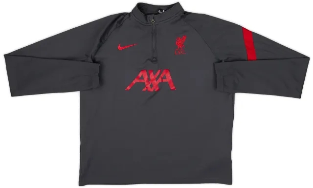 2020-21 Liverpool Nike 1/4 Zip Drill Top - 6/10 - (XL.Boys)