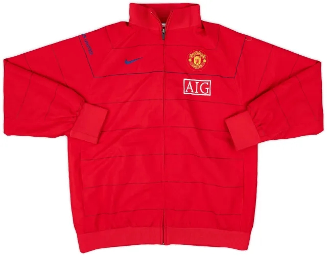 2008-09 Manchester United Nike Track Jacket - 8/10 - (XL.Boys)