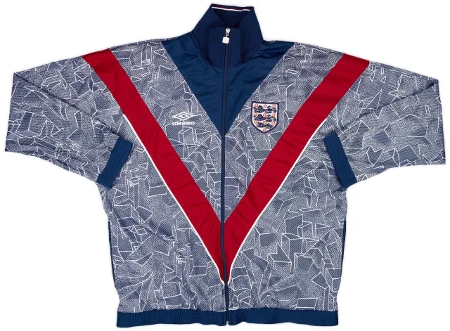 1993-95 England Umbro Track Jacket - 9/10 - (L)