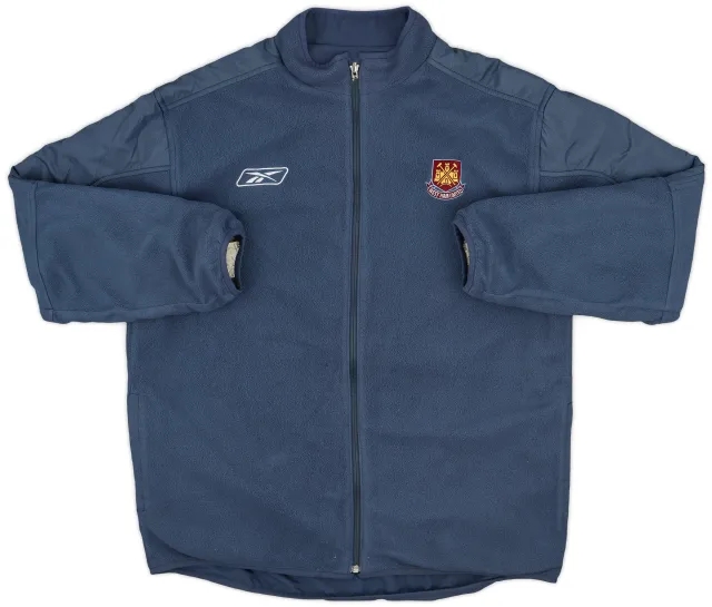 2005-07 West Ham Reebok Reversible Fleece Jacket - 7/10 - (XXL)