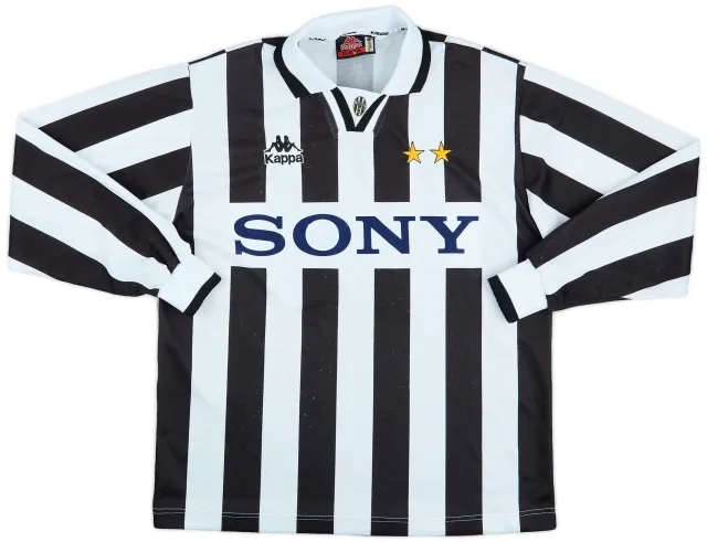 1995-97 Juventus Home L/S Shirt - 7/10 - (S)