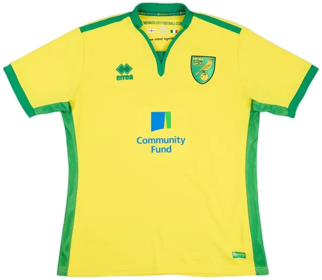 2016-17 Norwich Home Shirt - 8/10 - (L)