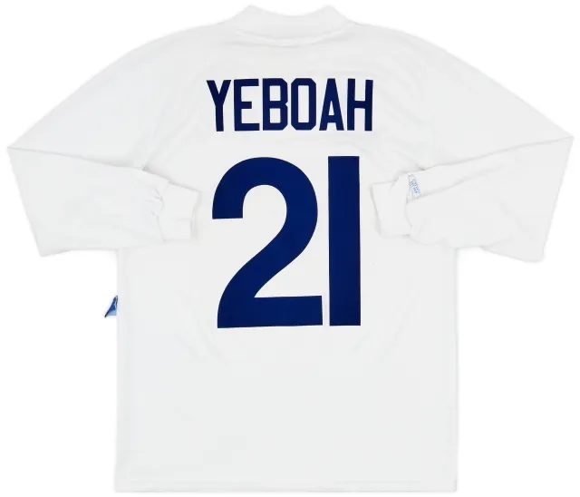 1995-96 Leeds United Home L/S Shirt Yeboah #21 - 6/10 - (M)