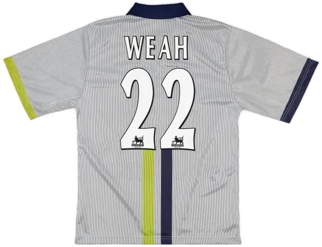 2000-02 Manchester City Away Shirt Weah #22 - 8/10 - (S)