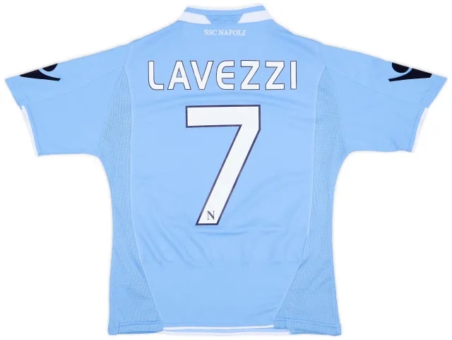 2009-10 Napoli Home Shirt Lavezzi #7 (S)
