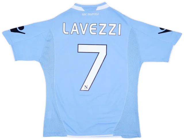 2009-10 Napoli Home Shirt Lavezzi #7 (Women's L)