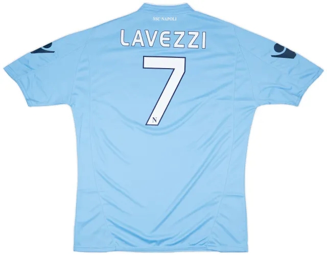 2009-10 Napoli Basic Home Shirt Lavezzi #7 (3XL)
