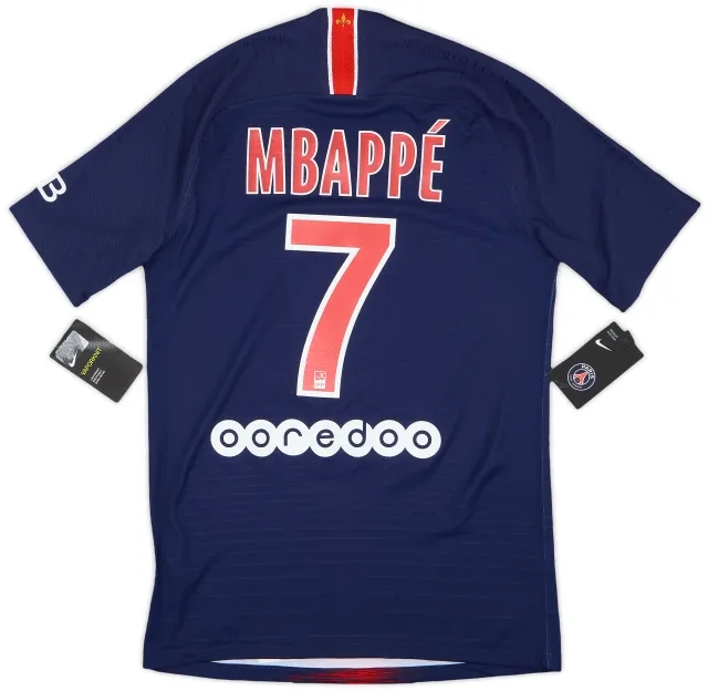 2018-19 Paris Saint-Germain Authentic Home Shirt Mbappe #7 (S)